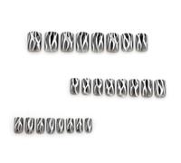 Couverture Complète En Forme De Flamme 24 Pièces À Coller Sur Les Ongles Carrés En Acrylique Dégradés Noirs À Pression Faux Scintillants