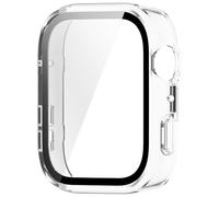 Couverture complète sans empreintes digitales PC Bumper Case Clear Relief Glass Effect Resistance Thin Shell Watch Fit 4 Full Protective Case