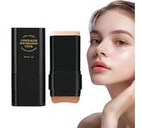 Couverture complète Stick Foundation, Stick Foundation Couverture complète,Fondation hydratante 15G pour les femmes | Amête du visage Double tête pour les filles, crème anti-cernes durable