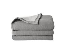 Couverture Coton Anthracite 260x240 Cm Gris
