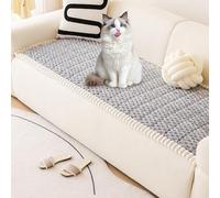 COUVERTURE COUP pour chiens lavables, couvercle de canapé flou non glissant, couverture adaptée aux enfants doux et confortable pour les meubles de canapé-lit Protecteur 27, 6x47, 2 pouces gris