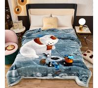 couverture couverture couverture en couverture en double lit à double lit th & lance - Couverture de vison coréenne épaisse pour lit en taille réelle, couverture d'hiver molle en peluche pour