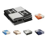 Couverture , couverture de luxe pour canapé et lit, couverture d'hiver douillette, extra chaude ,130 x 180 cm, noir mult COUVERTURE