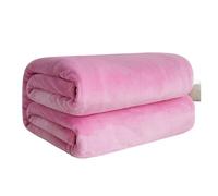 Couverture Couvertures d'hiver for Lits, Couvre-lit en Molleton de Corail, Bleu uni, Doux, Chaud et Fin, Couverture de canapé, Plaid(Pink,70x100cm 28x39inch)