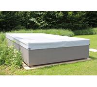 Couverture Cov'In pour Spa Intérieur - Spa entre 2,6 x 2,6 m et 3 x 3 m - Gris Clair