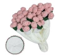 Couverture Crochet Bouquet de Roses Fait Main - Cadeau Romantique Fête Mères, Saint-Valentin, Mariage - Flower Bouquet Blanket