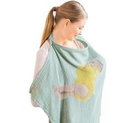 Couverture d’allaitement Poncho - pour intimité et confort | Tissu doux et respirant avec couverture à 360°, légère et ajustable, idéale pour l’allaitement en extérieur et en déplacement