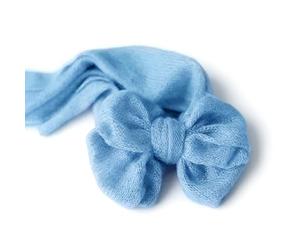 Couverture d ' emballage pour bébé en tricot, Light blue | Enveloppe en mélange de coton respirant, extensible, confortable pour les réunions professionnelles en Studio Photo