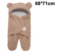 Couverture d’emmaillotage en coton peluche pour bébé, lange réversible garçon/fille..