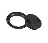 Couverture d'accès anti-corrosion pour environnement marin - Couleur : noir et blanc - Taille : 10,2 cm - 15,2 cm - 20,3 cm - Pour yachts