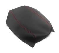 Couverture d'accoudoir en cuir souple pour Prius 2004 - 2008, boîte de commande centrale voiture, couverture peau, garniture autocollante(Black withred)