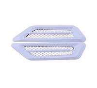 Couverture D'aile Latérale Voiture Shark Gill Forme Fender Vent Air Flow Spoiler Grille D'admission Décorative Garniture ABS Décoration Autocollant GFVFGNLNNA(2)