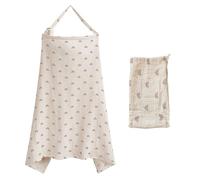 Couverture d'allaitement en mousseline douce et respirante pour maman (demi-cercle)