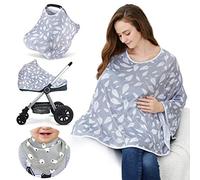 Couverture d'allaitement pour bébé et poncho d'allaitement - Housse multi-usage pour siège auto pour bébé, couverture de chariot de courses, couverture de poussette, couverture d'allaitement complète