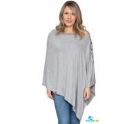 Couverture d'allaitement pour l'allaitement - Multi-usage - Couverture d'allaitement - Style poncho avec boutons - Auvent extensible pour siège auto - Écharpe d'allaitement