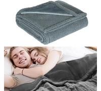 Couverture d'amour imperméable, couverture imperméable pour le lit Sex Sex Double Flanelle Coton, couverture multifonctionnelle pour animaux de compagnie imperméable Protège (Grey L: 145*165CM)