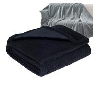 Couverture d'amour, imperméable, en polaire sherpa, pour lit, canapé, sexuel, imperméable, protège-canapé, noir, taille L