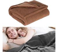 Couverture d'Amour Imperméable pour le Lit - Double Flanelle Coton, Multifonctionnelle pour Animaux de Compagnie - Protège (Coffee S: 71*100CM)