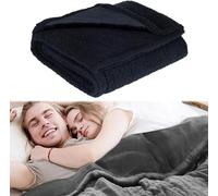 Couverture d'Amour Imperméable pour le Lit Sex Double - Flanelle Coton Multifonctionnelle pour Animaux de Compagnie - Protège (Noir L: 145*165CM)