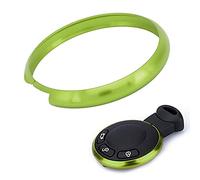 Couverture D'anneau de Porte-clés, Akozon Aluminium Intelligent Couverture de Garniture de Jante D'anneau de Porte-clés Remplacement pour Mini R55 R56 R57 R58 R59 R60(Vert)
