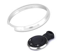 Couverture D'anneau de Porte-clés, Akozon Aluminium Intelligent Couverture de Garniture de Jante D'anneau de Porte-clés Remplacement pour Mini R55 R56 R57 R58 R59 R60(Argent)