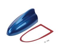 Couverture d'antenne d'aileron de Requin, antenne Toit Signal AM/FM Universelle pour Voiture Auto SUV Camion Tout-Terrain matériau ABS avec Base adhésive Bleu océan