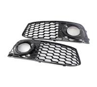 Couverture d'antibrouillard Compatible Avec Pour A4 B8 2008 2009 2010 2011 2012 2 Pièces Gauche Droite Voiture Pare-chocs Avant Grille Maille Nid D'abeille OEM:8KD807682