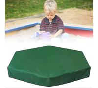 Couverture de bac à sable avec cordon de serrage, couverture de bac à sable Oxford Cloth Hexagon, couvercle supérieur imperméable à la poussière pour jouet pour enfant, pour la piscine extérieure du j
