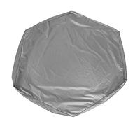 Couverture de bac à Sable hexagonale, Couverture de Protection de Piscine étanche avec Cordon de Serrage pour Jouets de Sable de Jardin extérieur, matériau en Polyester PVC (Grise)