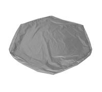 Couverture de bac à sable hexagonale imperméable pour enfants, protection de jardin, piscine, pare-soleil, gris, 140x110x20cm