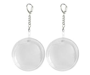 Couverture De Badge - PVC 2 Pièces 2,56x1,57 Pouces | Protecteur De Badge Numérique Avec, Coque De Protection Transparente Pour Broches LED Dynamiques, Sacs Ita | Convention Sur Le Lieu De