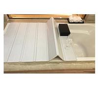 Couverture de Baignoire Couverture Isolante pour Baignoire, Panneau PVC Plié, Étanche À La Poussière Et À l'eau, Plateau De Salle De Bain, Facile À Nettoyer (Size : 66x133x1.1cm)