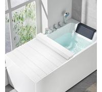 Couverture de Baignoire Pliable en PVC, 170 x 75 cm,pour la Salle de Bain