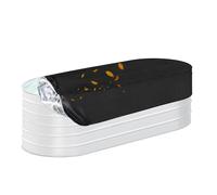 Couverture de bain de glace, couvertures de piscine pour piscines creusées - Couverture de piscine étanche, couverture de réservoir ovale | Couvercle de baignoire indéchirable, accessoires de sécurité