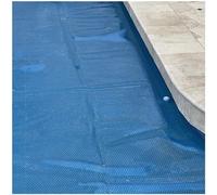 Couverture de bain pour spa et piscine, couverture retenant la chaleur pour piscines creusées et hors sol, design à bulles vers le bas pour une meilleure isolation
