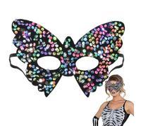 Couverture de bal masqué pour filles - Demi-décoration papillon brillante - Costume de couverture des yeux | Pour Halloween, carnaval, réveillon de Noël, croisière, festival, cosplay, boîtes