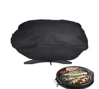 Couverture De Barbecue - Oxford, Fort, Grand, Tissu D'ordinateur Portable | Couverture Ronde Avec Bouclier Imperméable, Utilisez Tout Le Climat Pour Le Balcon, Cuisine Extérieure, Événement De Pique-n