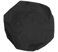 Couverture de Barbecue Ronde 112cm en Tissu Oxford Noir