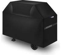 VEVOR Housse de barbecue 1700 mm, bâche de protection barbecue extérieur, imperméable, résistante aux intempéries polyester 600D robuste facile à mettre et enlever, avec sangles auto-agrippantes, noir