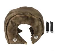 Couverture de barrière thermique Turbo avec matériau en fibre de verre, résistante à la chaleur jusqu'à 1000 degrés Celsius, convient pour Turbo T3 T4 avec crochets d'ancrage en acier inoxydable