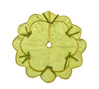 Couverture de Base de Noël en Peluche, Jupe d ' Arbre décorative avec Bordure en Ruban pour Les Zones de paramètres de Paysage de Vacances, Tapis d ' Arbre de Vacances, Couverture de Festif, Base