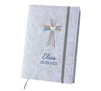 Couverture de Bible en Feutre Personnalisable - Protège-Bible de Taille Standard - Housse de Protection Personnalisée Avec Nom - Étui
