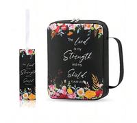 Couverture de bible, sac de bible pour femmes avec des marque-pages, étui portable pour transporter sa bible pour les filles comme cadeau chrétien catholique, bible d'étude, sac à main pour femmes, ét