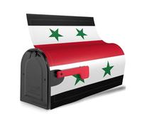 Couverture de boîte aux lettres élégante avec drapeau de la République arabe syrienne - Étanche - Installation facile - Convient à toutes les saisons