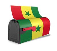 Couverture de boîte aux lettres magnétique avec drapeau du Sénégal - Étanche - Installation facile