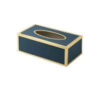 Couverture de boîte de Serviettes, Boîte à Serviettes rectangulaire en Cuir for Salon, tiroir de Table Basse