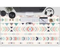 Couverture De Bureau 100x50 cm Imperméable Facile à Nettoyer Bords Arrondis pour L’espace de Travail Vinyle PVC Protection des Surfaces Idéal à la Maison Antidérapante - Modèle ethnique