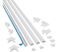 Couverture de câble de Sol, Pratique for Garage, Maison, Bureau, Gestion des câbles en PVC, Protection de Couverture de câble de Sol, Gestion de Fil Auto-adhésive Passe Câble Sol(50cm Small 1)