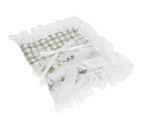 Couverture de Cahier en Tissu à Dentelle, Ajustable et Flexible | Polyester Délicat, Bords en Dentelle, pour Journaux et Cahiers D’élèves, Usage Maison et Classe
