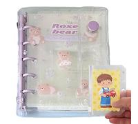 Couverture De Cahier,Transparent Doux Mignon Papeterie M5 | Couverture Protectrice Transparente Pour Agenda De Poche,Pour Adolescentes Filles Garçons Femmes Maison École Salle De Classe Bureau